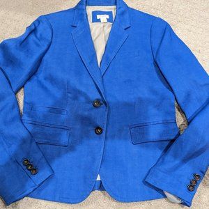 EUC J Crew Royal Blue Blazer, Size 2